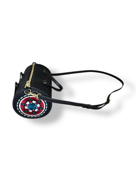 画像7: blackmeans  945-80TAC329-1 刺繍ミニボストン　BLACK (7)