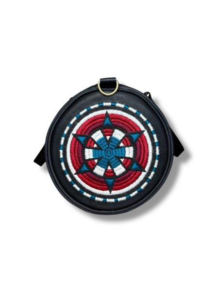 画像3: blackmeans  945-80TAC329-1 刺繍ミニボストン　BLACK (3)