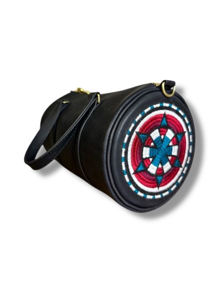 画像4: blackmeans  945-80TAC329-1 刺繍ミニボストン　BLACK (4)