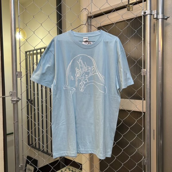 画像1: 雀蜂　朝Tしゃつ　水色 (1)