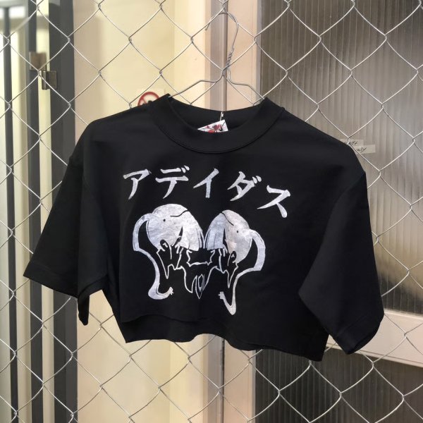 画像1: 雀蜂　コラージュショートT ブラック (1)