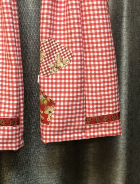 画像4: 絶滅危惧種　ギンガムくまレッグウォーマー (4)