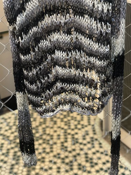 画像3: はやとちり/ラッキー大吉  グラデーションニット　黒 (3)