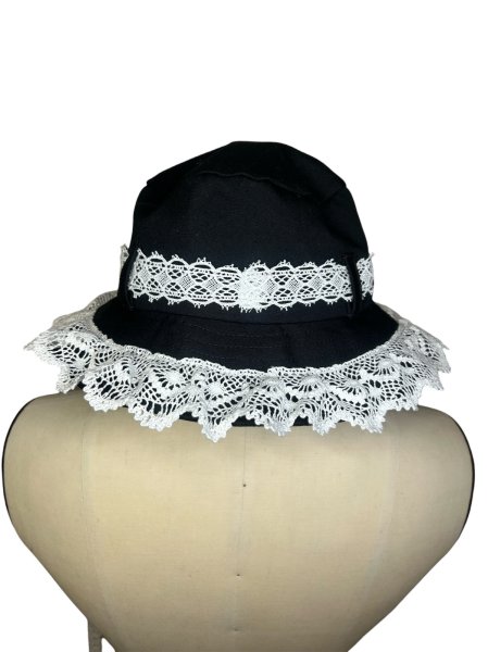 画像5: el conductorH　FRILL LACE BUCKET HAT WHT (5)