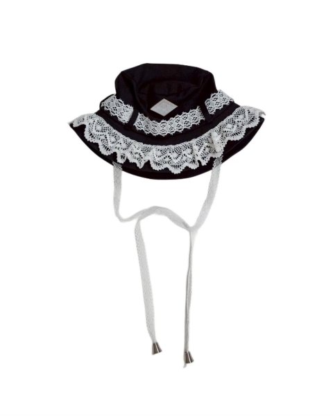 画像2: el conductorH　FRILL LACE BUCKET HAT WHT (2)