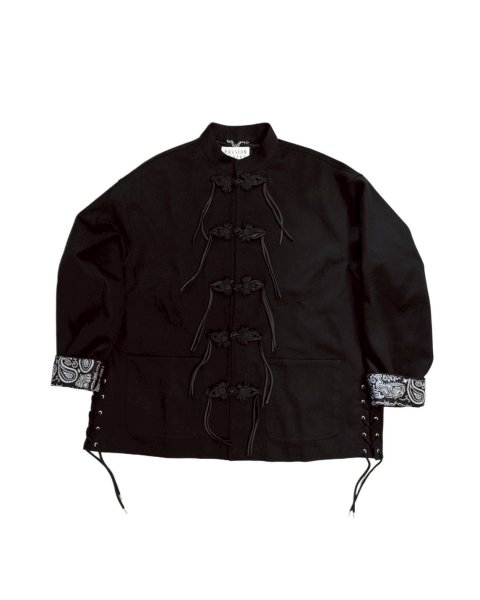 画像1: el conductorH KUNG-FU JKT BK (1)