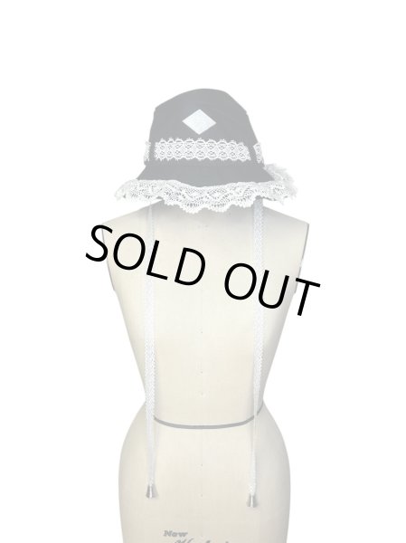 画像1: el conductorH　FRILL LACE BUCKET HAT WHT (1)
