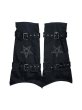画像2: el conductorH COTTON BELTED LEG WARMER PENTAGRAM BK (2)
