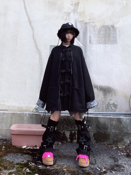画像7: el conductorH　FRILL LACE BUCKET HAT BK (7)