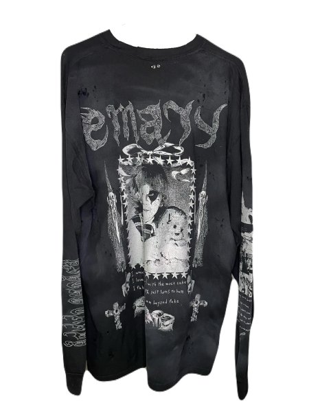 画像2: emary Damaged Psyco candy longT BLACK (2)