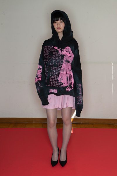 画像4: emary Damaged Psyco candy hoodie BRACK (4)