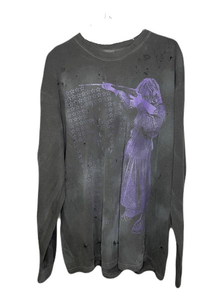 画像1: emary Damaged Psyco candy longT DEADBLACK (1)