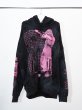 画像1: emary Damaged Psyco candy hoodie BRACK (1)