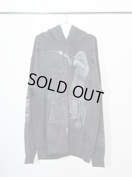 画像1: emary Damaged Psyco candy hoodie DEADBRACK (1)