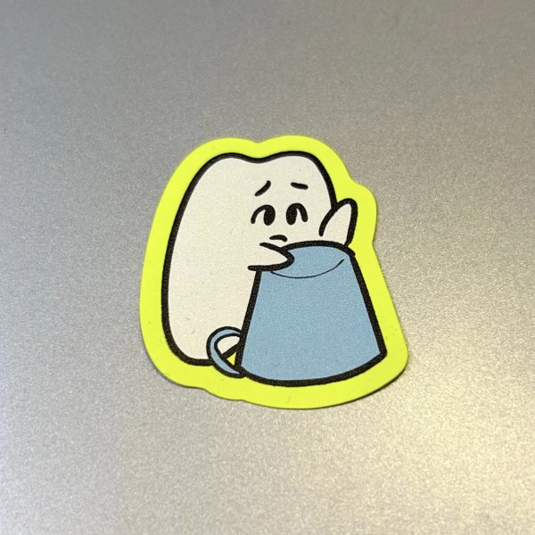 画像1: 歯のマンガ　ステッカー (1)