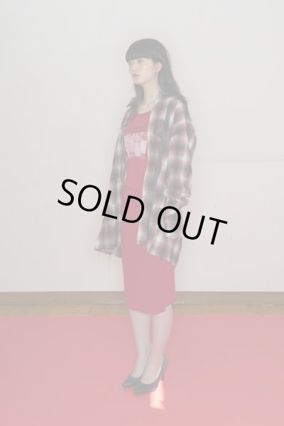 画像3: emary About α Girl graffiti check shirt REDBLACK (3)