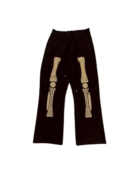 画像1: el conductorH　CORD EMBROIDERED COTTTON TROUSERS BONES (1)