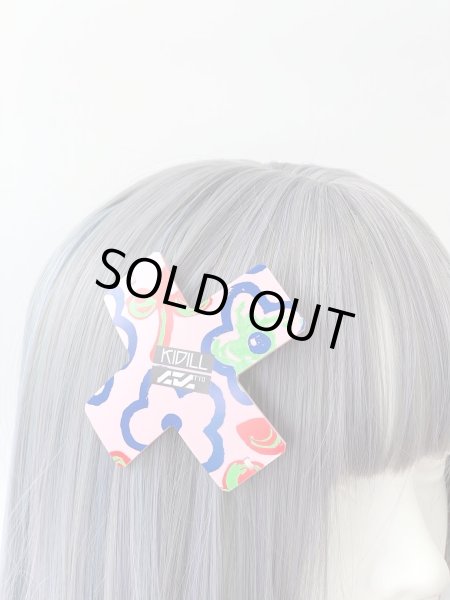 画像1: KIDILL 26SS KL1098 CROSS BARRETTE UNIT D-TYPE KIDILL MODEL KIDILL×CTCTYO PINK FLOWER (1)