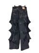 画像2: KIDILL 26SS KL1051 GODZILLA DENIM PANTS BIOSTONE WASHED STAIN DISTRESSED DENIM BLACK (2)