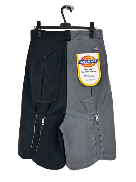 画像2: KIDILL 26SS KL1046 DICKIES BONDAGRE SHORT PANTS BIOSTONE WASHED BK×CH (2)