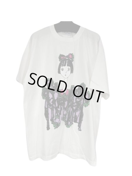 画像1: KIDILL 26SS KL1091 LOUISE RIBBON T-SHIRT WHITE (1)