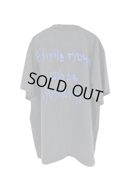 画像2: KIDILL 26SS KL1090 A LITTLE TRAUMA T-SHIRT BIOWASHED BLACK (2)