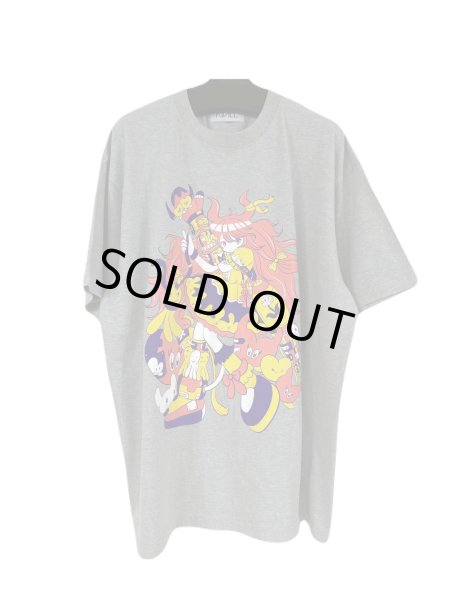 画像1: KIDILL 26SS KL1089 CYBER PUNK GIRL T-SHIRT BIOWASHED GREY (1)