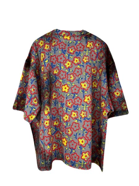 画像2: KIDILL 26SS KL1085 FLOWER TEE STAIN PROCESSED GREY FLOWER (2)