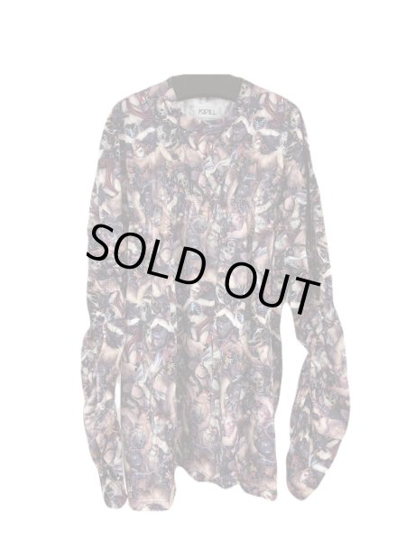 画像1: KIDILL 26SS　KL1084 SHIRRING FALLEN ANGEL L/S TEE FALLEN ANGEL (1)