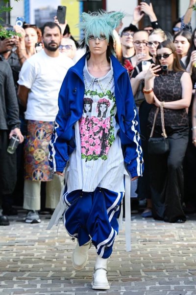 画像3: KIDILL 26SS KL1075 GIRLS SHIRT BLUE STRIPE (3)