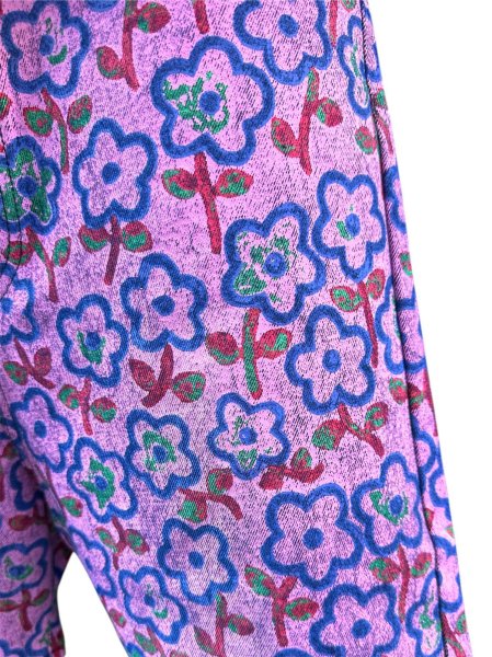 画像7: KIDILL 26SS KL1058 FLOWER DENIM SHORT PANTS BIOWASHED DENIM PINK FLOWER (7)