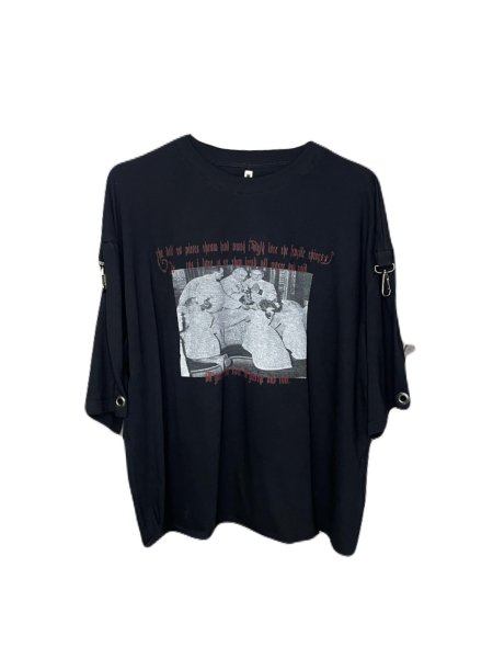 画像1: emary waste big hang T Black (1)