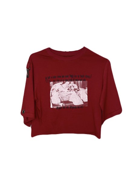 画像1: emary waste mini hang T CherryRed (1)