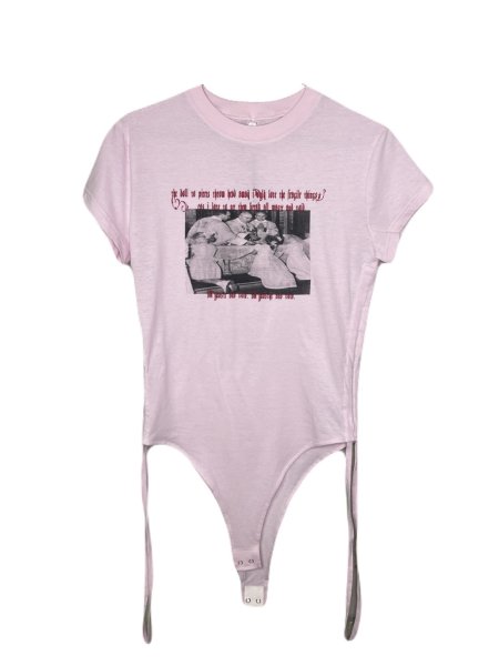 画像1: emary waste body suit T BabyPink  (1)