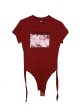 画像1: emary waste body suit T CherryRed (1)