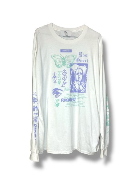 画像1: rurumu: 25SS　boys in the grrrls long sleeve　white (1)