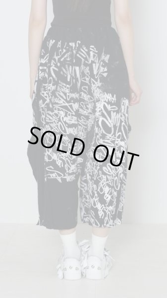 画像2: BASE MARK ShimeonFarra×Frill Half Sweat Pants BLACK (2)