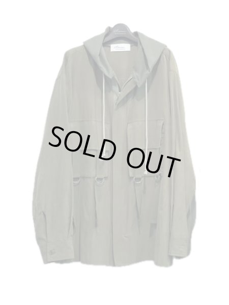 画像1: Azuma. MILITARY DOCKING HOOD SHIRT KHAKI (1)