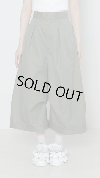 画像1: BASE MARK Deformation Half Chino Pants KHAKI (1)