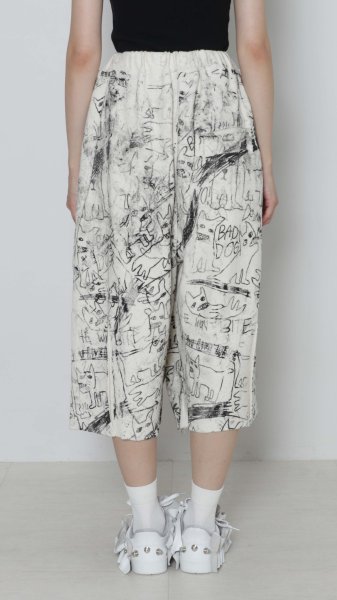 画像3: BASE MARK ShimeonFarra×Frill Half Sweat Pants WHITE (3)