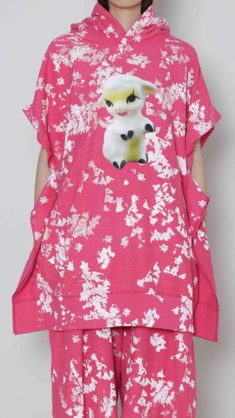 画像1: BASE MARK SIMEON FARRAR×Hoodie Vest PINK (1)