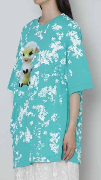 画像2: BASE MARK SIMEON FARRAR×Asymmetry Tee GREEN (2)