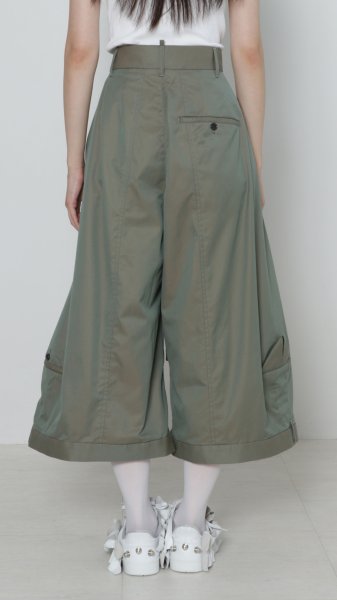 画像2: BASE MARK Deformation Half Chino Pants KHAKI (2)