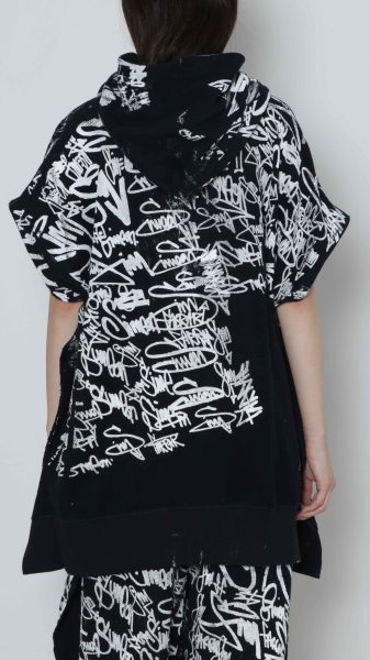 画像3: BASE MARK SIMEON FARRAR×Hoodie Vest BLACK (3)