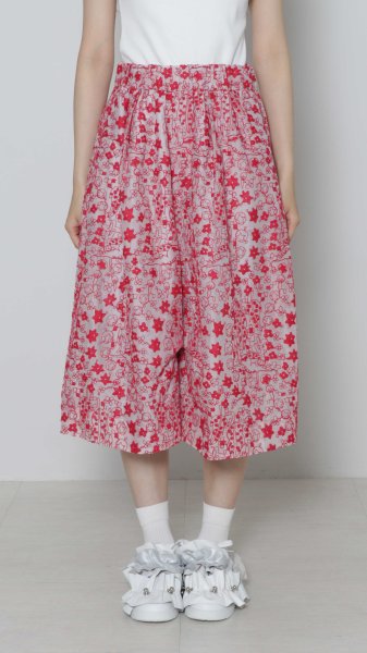 画像1: BASE MARK Embroidery Half Pants PINK (1)