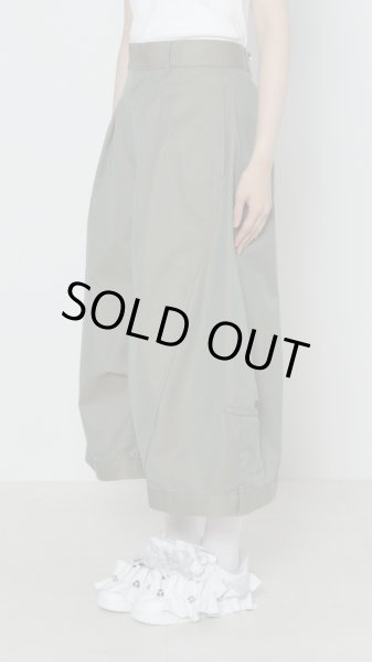 画像3: BASE MARK Deformation Half Chino Pants KHAKI (3)