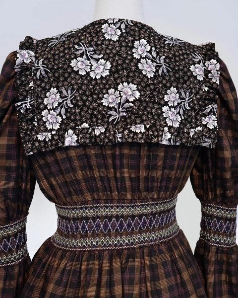 画像6: rurumu: 25AW burn the rabbit lace check mini dress (6)