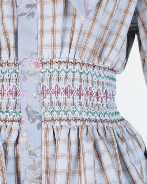 画像7: rurumu: 25AW burn the rabbit lace check mini dress (7)