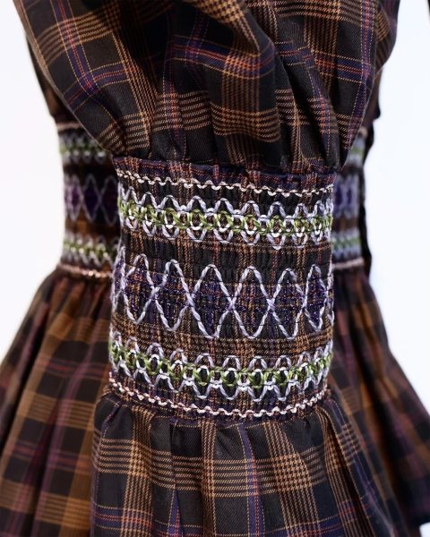 画像8: rurumu: 25AW burn the rabbit lace check mini dress (8)