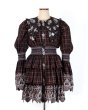 画像1: rurumu: 25AW burn the rabbit lace check mini dress (1)